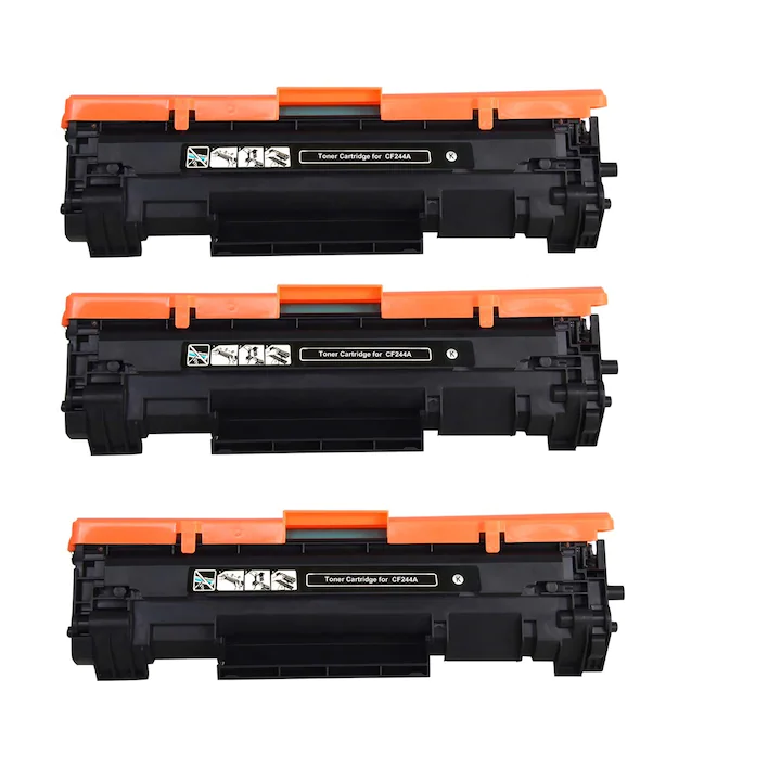 244A Set 3 buc Cartus toner, compatibil premium HP Laser, CF244A , HP 44A, 3x 1000 pagini certificate ISO/IEC 19752 negru, HP Laserjet pro M15/M15A/M15W/MFP M28/MFP M28a/MFP M28w