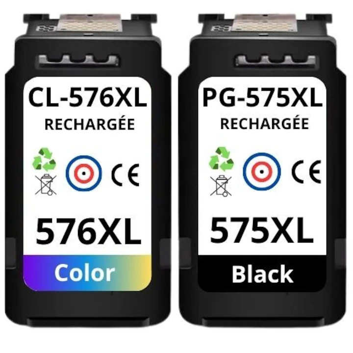 Set 2 cartuse cerneala compatibile CANON PIXMA PG575XL/CL576XL