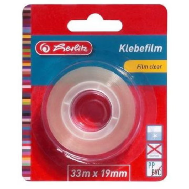 Banda adeziva, Herlitz, 19 mm, 33 m, Transparent