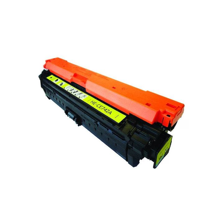 CE742A Cartus Toner, GraphiteK, compatibil HP CE742A, yellow, 7300 pagini compatibil HP Color Laserjet CP 5220, CP 5220 DN, CP 5225, CP 5225 DN, CP 5225N