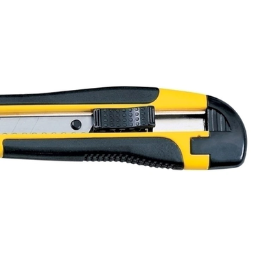 Cutter mare, profesional, sina metalica, grip confortabil si sistem de blocare, 18 mm