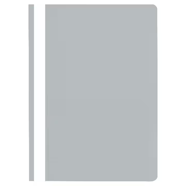 Dosar plastic Noki cu sina si perforatii, 50 buc/set, gri