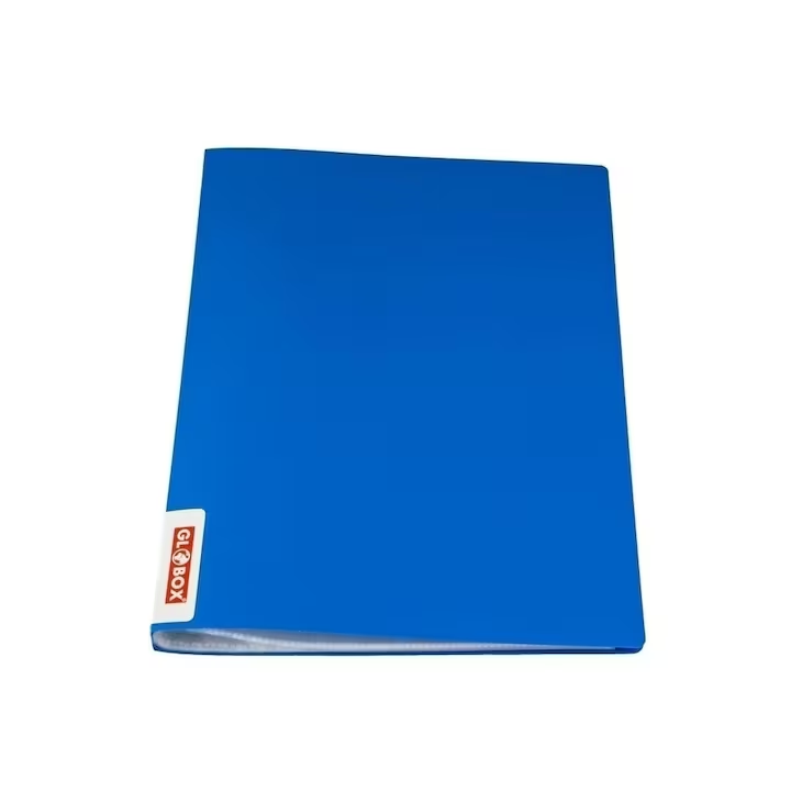 Dosar plastic, EvOffice, cu 40 folii , coperta albastru