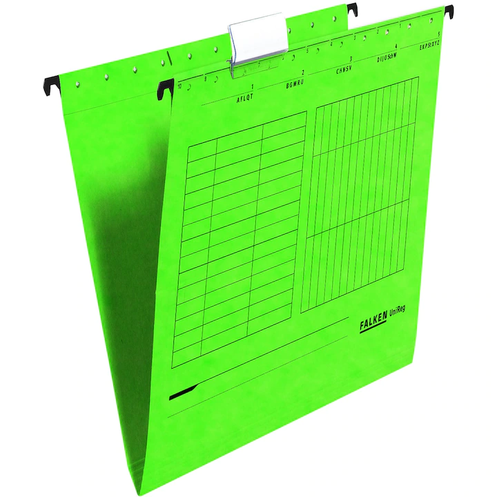 Dosar suspendabil Falken, plic, A4, 230g/mp, carton, verde