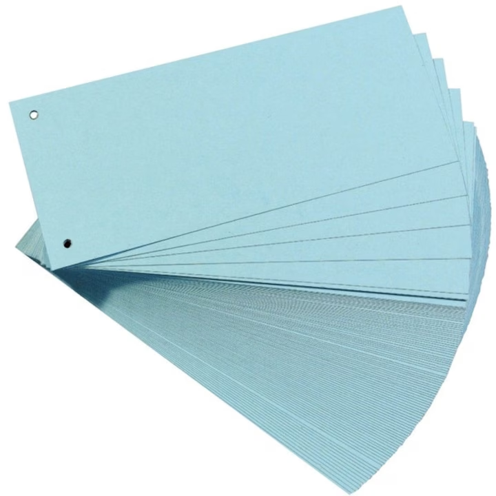 Separatoare carton Premium, Falken, 105x240mm, carton,160g/mp, 100buc/set, albastru