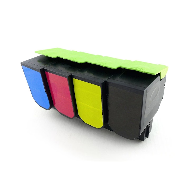 Set 4 cartuse Toner, compatibile LEXMARK CS317/CX317, 16500 Pagini, negru, cyan, magenta, yellow, Lexmark CS317dn, CX317dn, CS417dn, CX417de, CS517de, CX517de