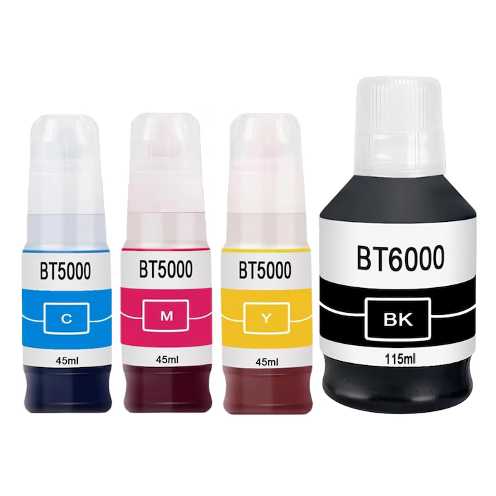 Set 4 Flacoane cerneala compatibile Brother BT6000 BT5000 Bk,C,M,Y