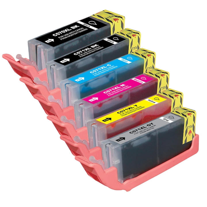 Set 6 cartuse cerneala compatibile CANON PGI 570XL, CLI 571XL