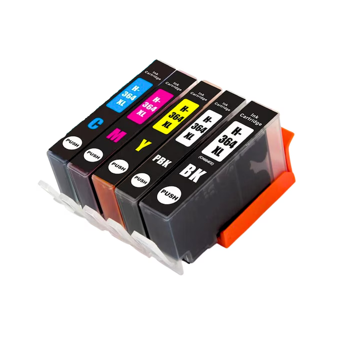 Set 5 Cartuse cerneala compatibil HP 364XL Black, Cyan, Magenta, Yellow, Photo Black