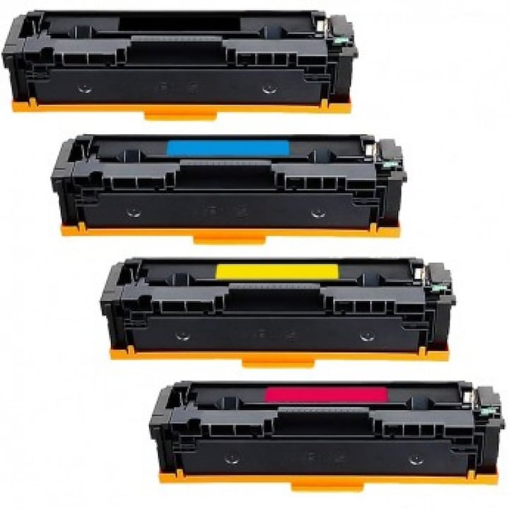 Set de 4 Cartuse toner 054H BK/C/M/Y 10000 Pagini Compatibile Canon i-SENSYS MF645Cx i-SENSYS MF643Cdw i-SENSYS MF641Cw i-SENSYS LBP623Cdw i-SENSYS LBP621Cw
