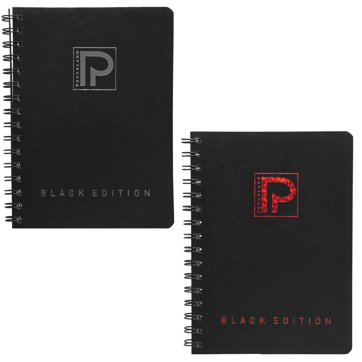Caiet studentesc, PAPERLAND, cu spirala, A4, 96 file, dictando, 70g/mp, coperta Black Edition