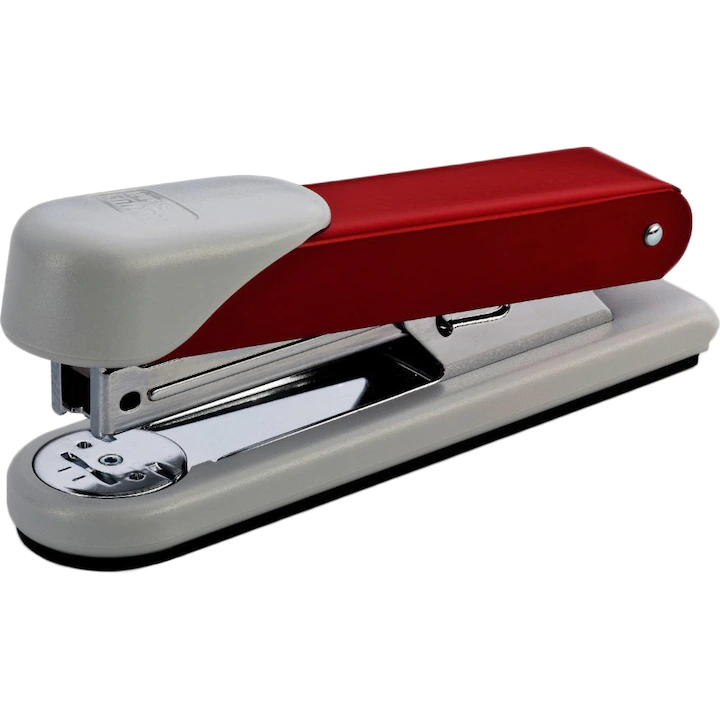 Capsator de birou, Novus Stabil, 30 coli, 24/6, 26/6, Rosu