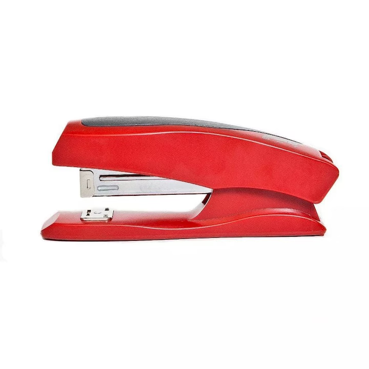 Capsator de birou, Noki S-7, 25 coli, 24/6, 26/6, plastic/metal, rosu