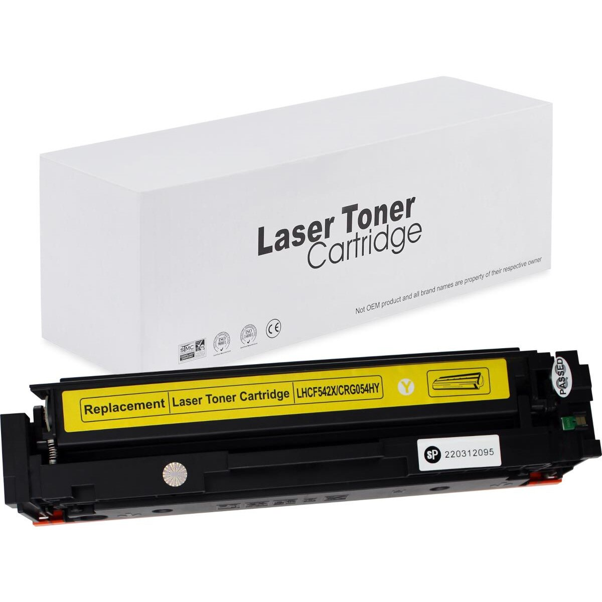Cartuș toner compatibil HP CF542X, Yellow, 2500 pagini