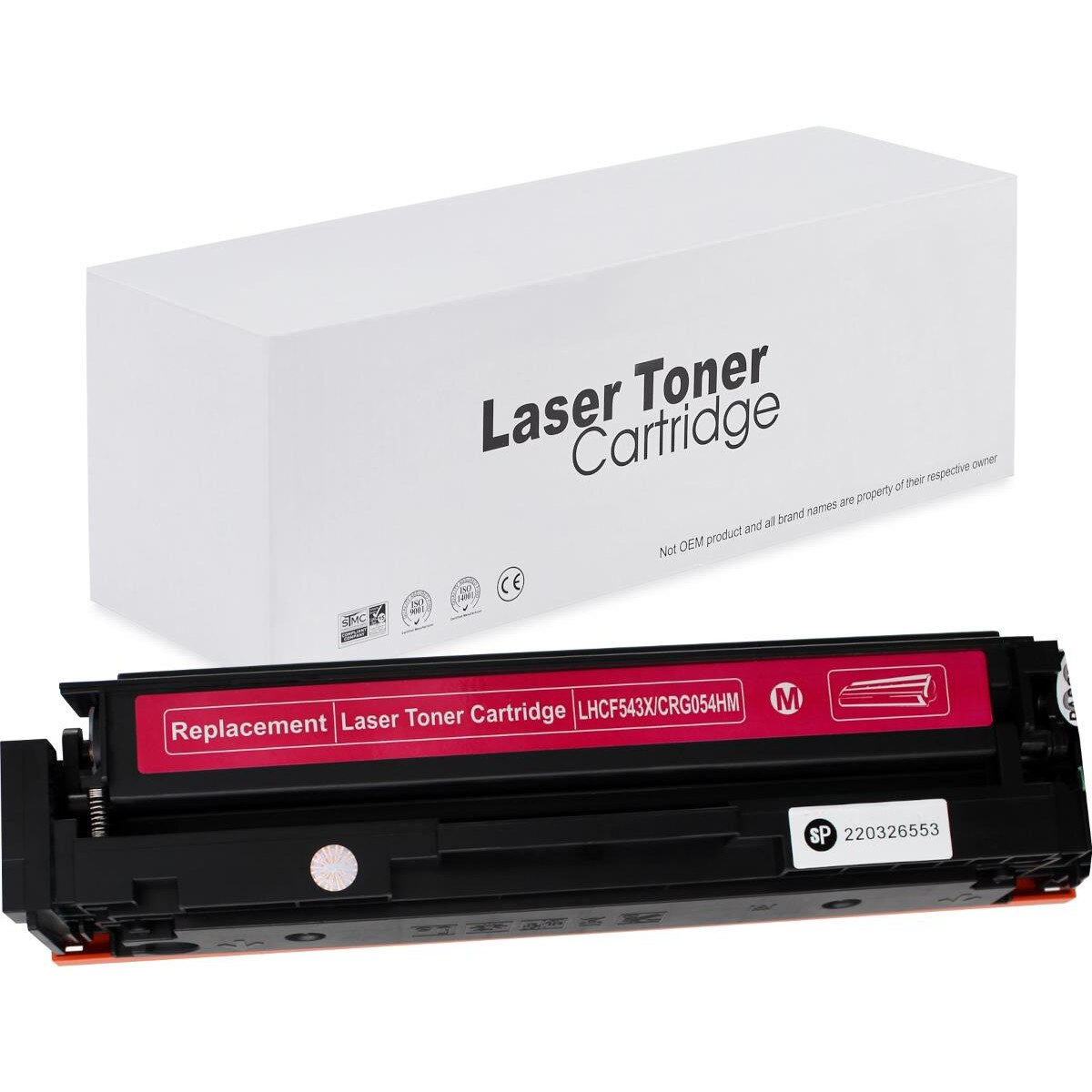 Cartuș toner compatibil HP CF543X, Magenta, 2500 pagini