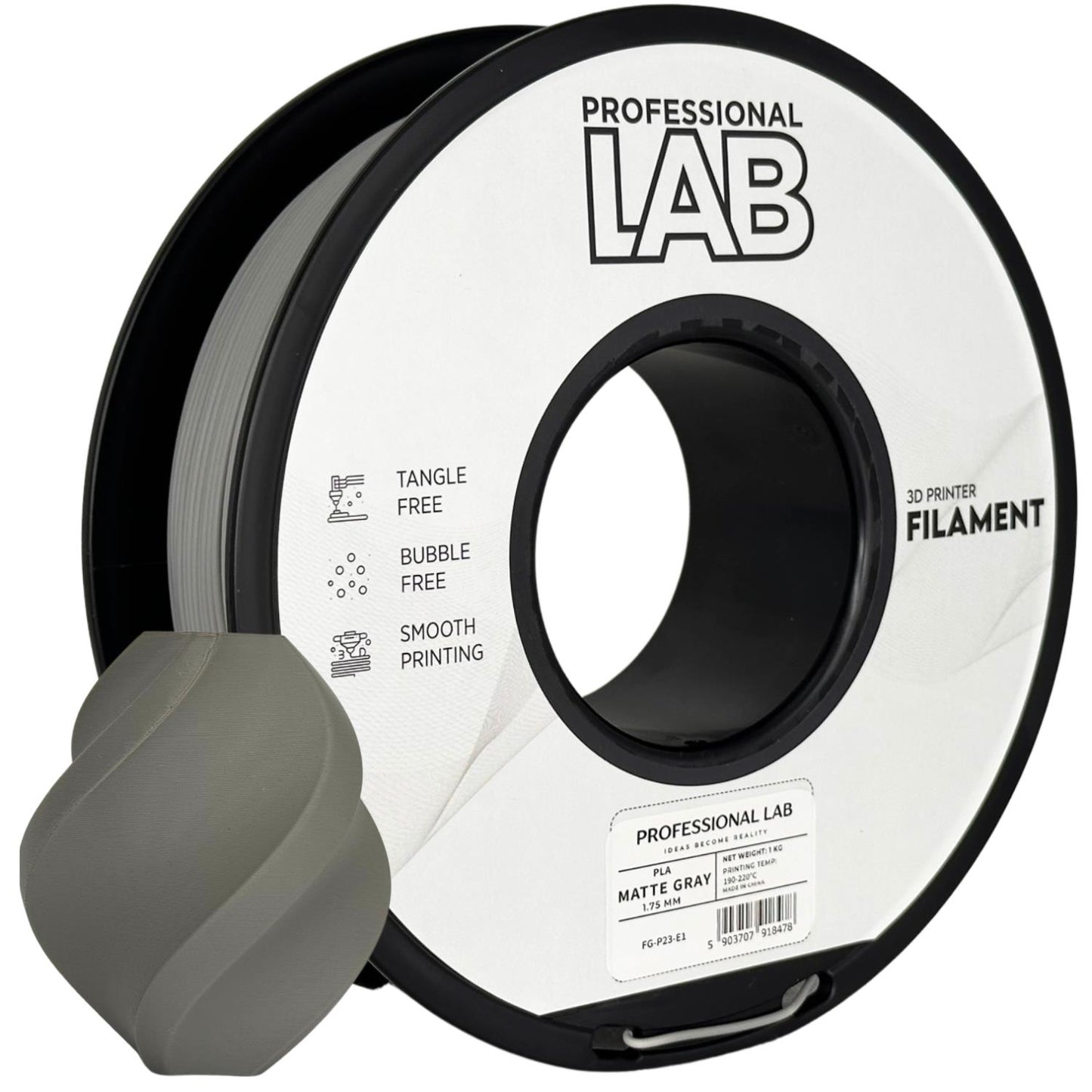 PLA matte gray | Prof. Lab
