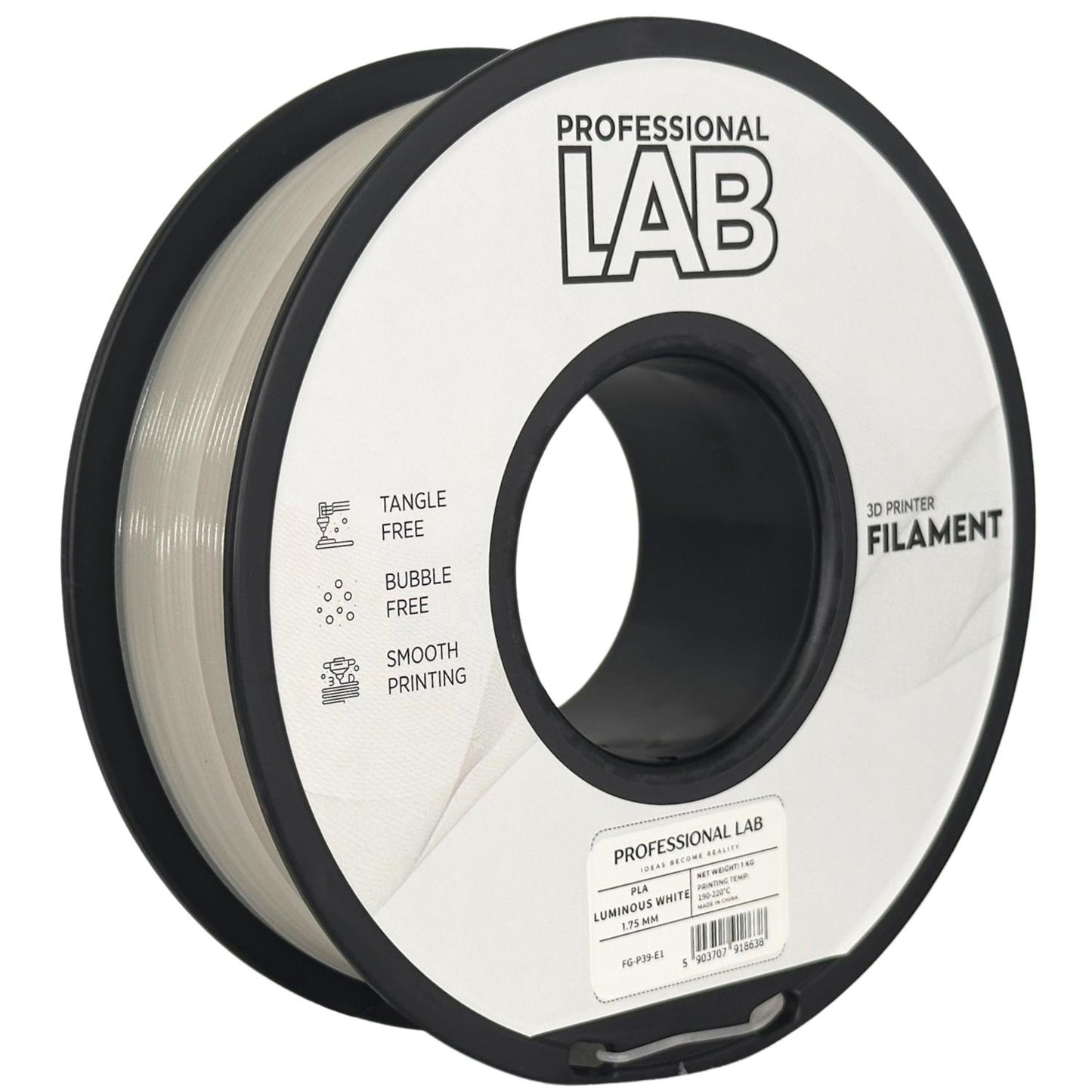 PLA luminous white | Prof. Lab