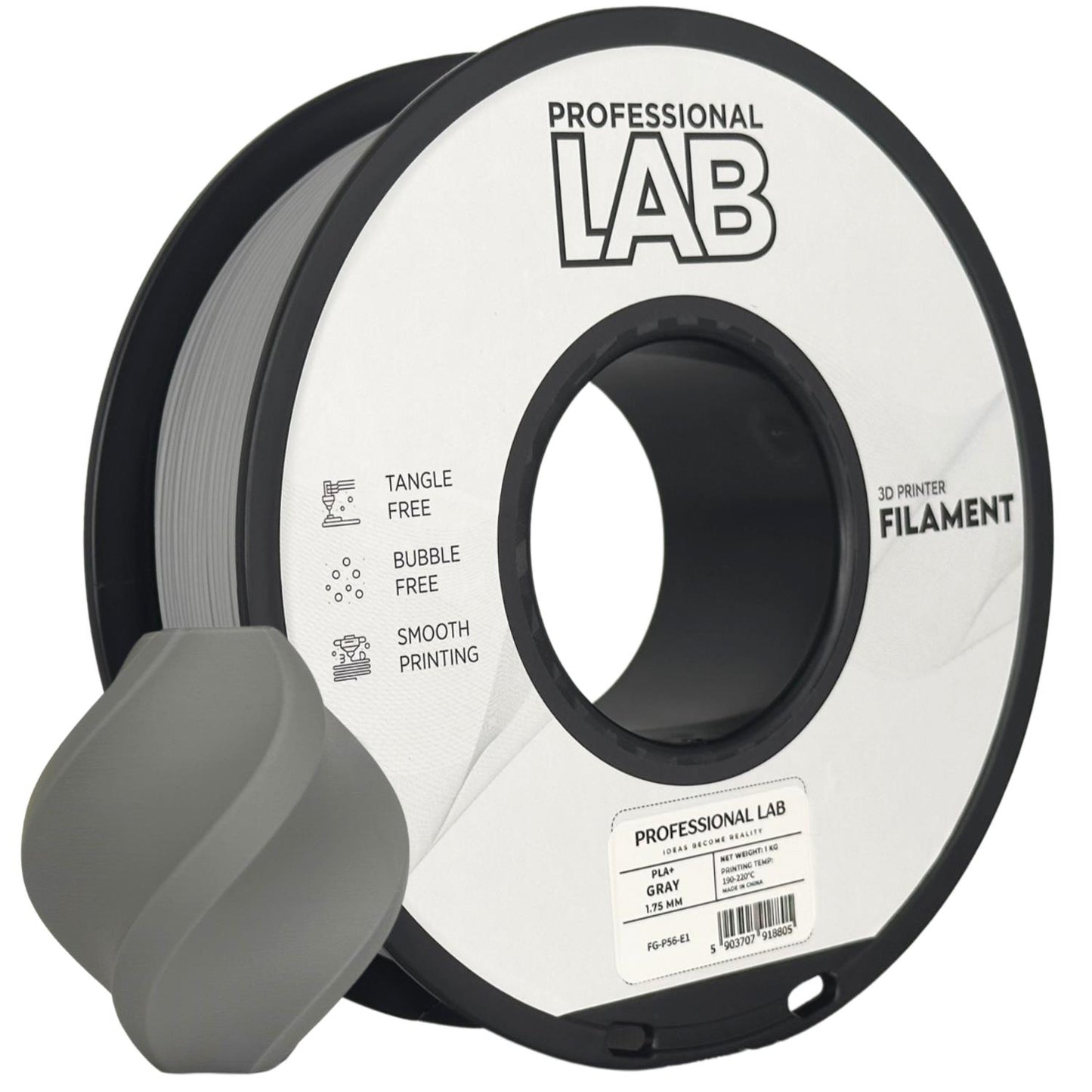 PLA+ gray | Prof. Lab