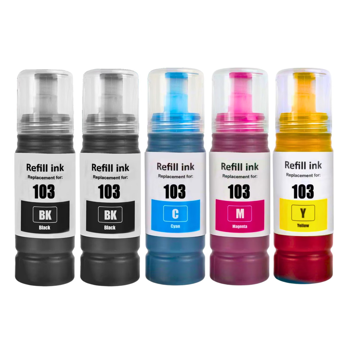 Set 5 Flacoane Cerneală Compatibilă Epson 103/104/101/102 EcoTank