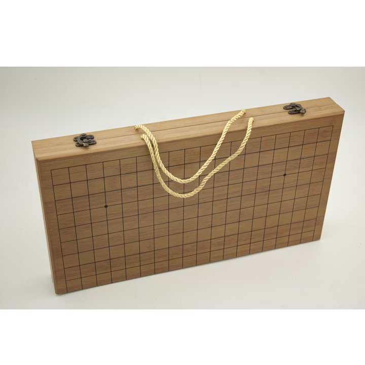 Joc de societate, strategie GO, tabla mare lemn, tip cutie, 19 x 19, 360 piese in cutii de lemn