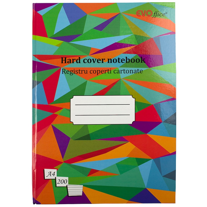 Registru A4 coperti cartonate color 200 file - dictando