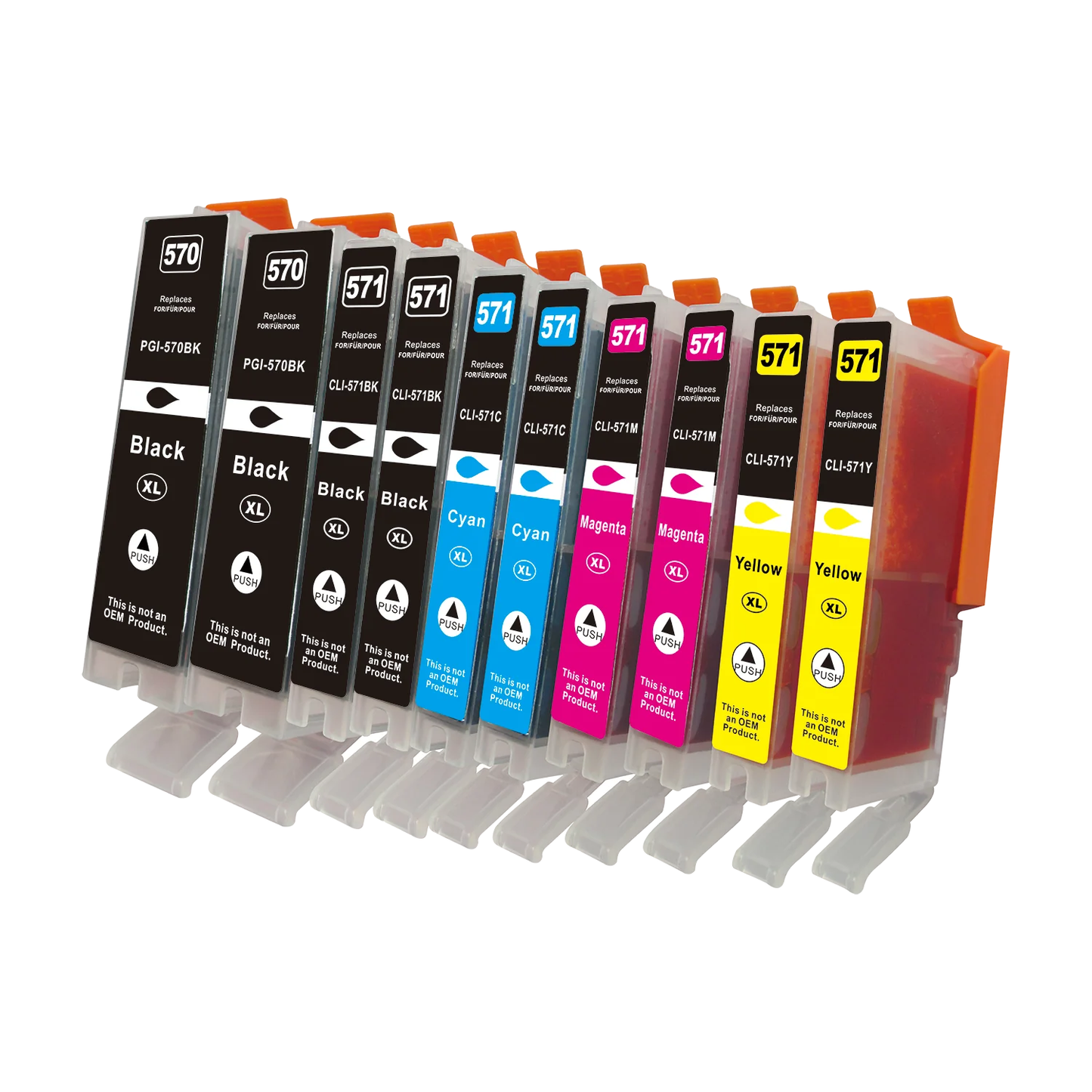 Set 10 cartuse cerneala compatibile CANON PGI 570XL, CLI 571XL