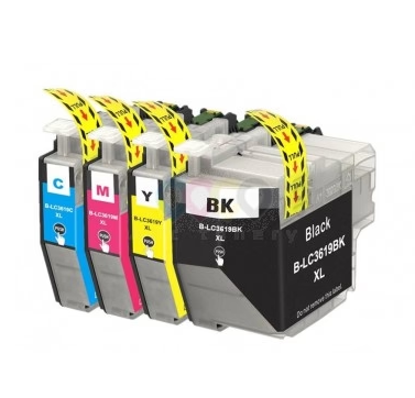 Set 4 cartuse cerneala, compatibile Brother LC3619XL, BK/C/M/Y
