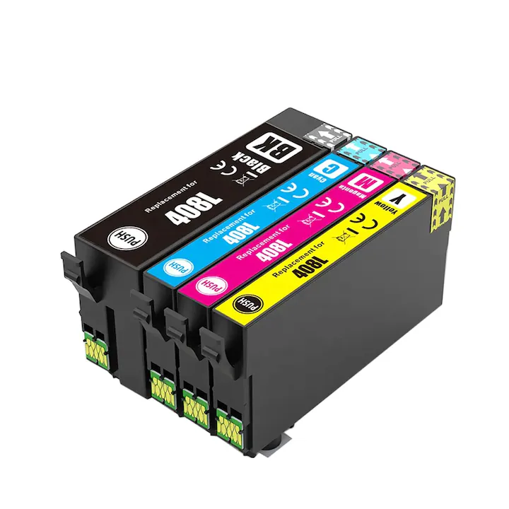 Set 4 cartuse compatibile Epson 408L XL Multicolor, 5500 pagini, pentru Workforce Pro WF-C4310DW WF-C4810DTWF