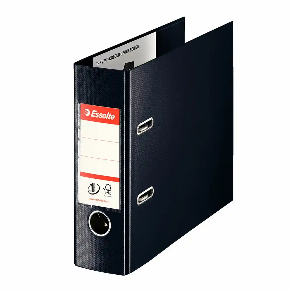 Biblioraft Esselte Power format A5, PP/PP, 75 mm, VIVIDA negru