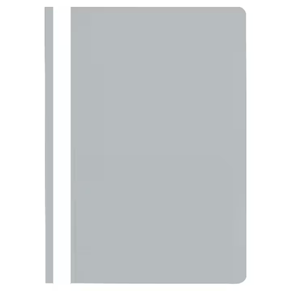 Dosar plastic Noki cu sina si perforatii, 50 buc/set, gri
