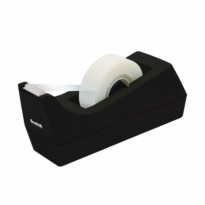 Dispenser banda adeziva, Scotch, Clasic C38, negru