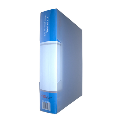 Dosar plastic 100 folii in cutie protectie EVOffice albastru
