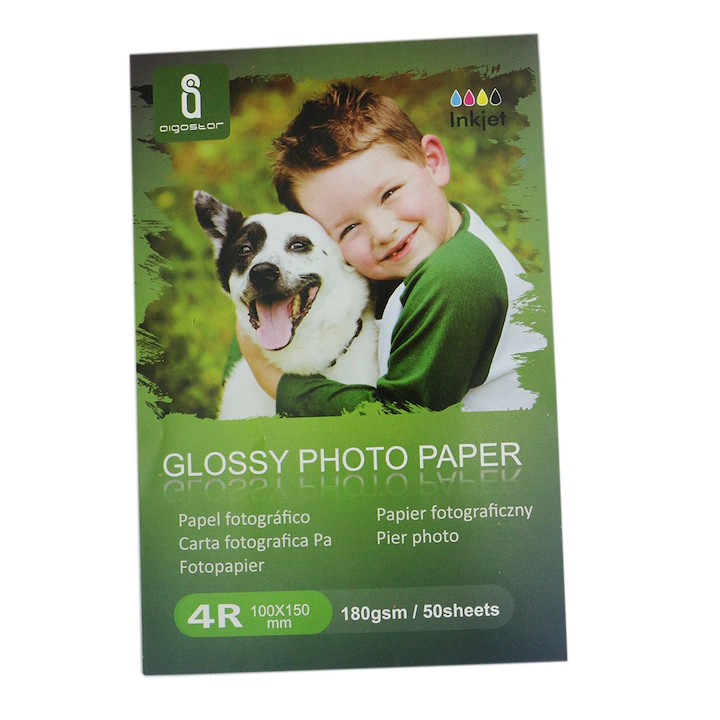 Hartie foto luciosa Aigostar High glossy 180g/mp 50coli