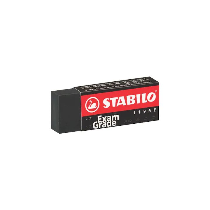 Radiera Stabilo Exam Grade 1196, 62 x 22 x 11 mm, negru