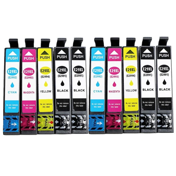 Set 10 cartuse cerneala compatibile EPSON 29XL, T2991-XL, 2992-XL, 2993-XL, 2994-XL