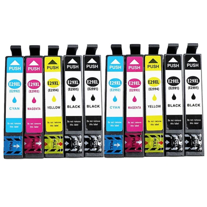 Set 10 cartuse cerneala compatibile EPSON 29XL, T2991-XL, 2992-XL, 2993-XL, 2994-XL