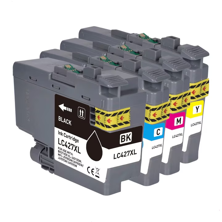 Set 4 Cartuse cerneala compatibil BROTHER, LC427XL, BK/C/M/Y, 21000 pagini