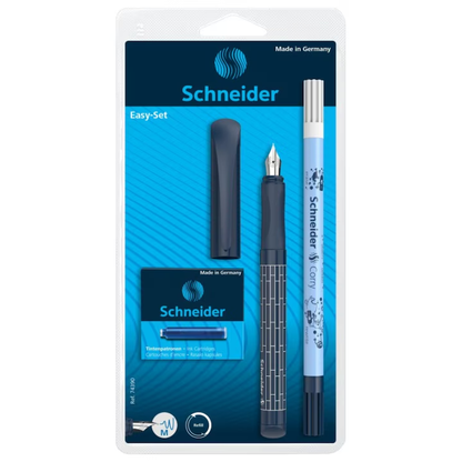 Set Schneider Easy Pen cu Stilou, Pic si 6 rezerve cerneala, blister, Bleumarin