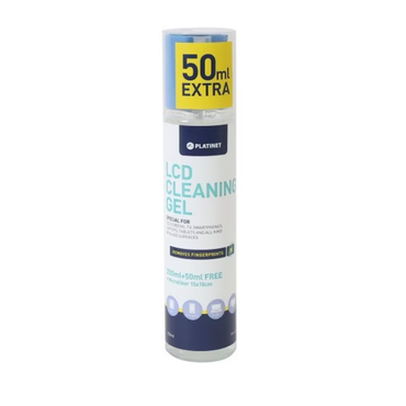 Set spray gel curatare monitoare, ecrane LCD/tactile + Laveta, Platinet, Microfibra, 250 ml