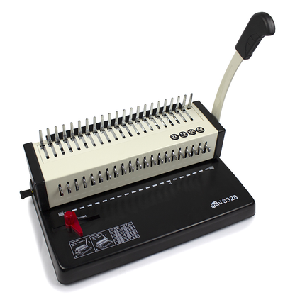 Aparat de indosariat, 15-18 coli, capacitate 450 coli, 21 gauri, pas legare 3:1, negru
