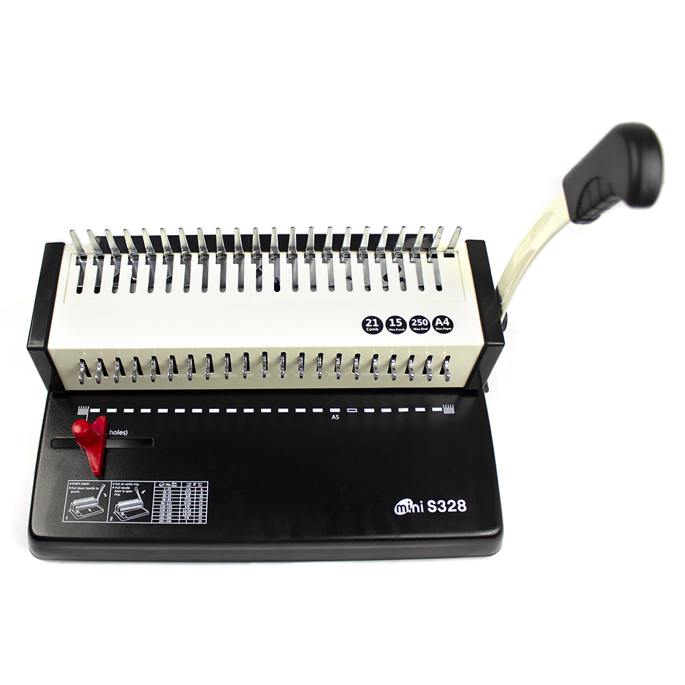 Aparat de indosariat, 15-18 coli, capacitate 450 coli, 21 gauri, pas legare 3:1, negru