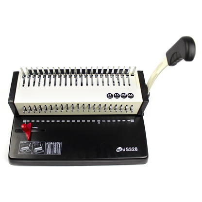 Aparat de indosariat, 15-18 coli, capacitate 450 coli, 21 gauri, pas legare 3:1, negru