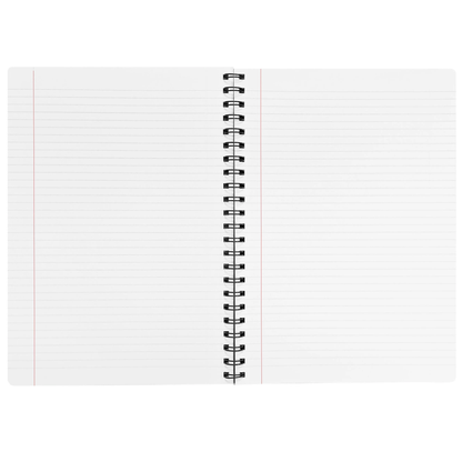 Caiet studentesc, PAPERLAND, cu spirala, A4, 96 file, dictando, 70g/mp, coperta Black Edition