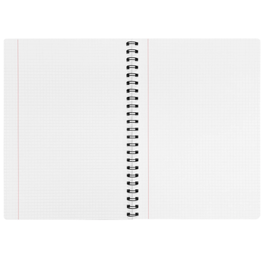 Caiet studentesc, PAPERLAND, cu spirala, A4, 96 file, matematica, 70g/mp, coperta kraft Go Green