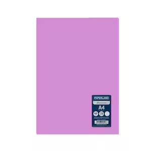 Caiet studentesc, PAPERLAND, A4, 60 file, capsat, dictando, 70g/mp, coperta plastic, roz liliac