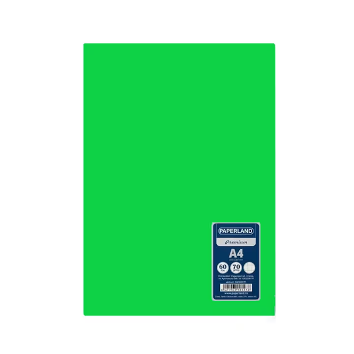 Caiet studentesc, PAPERLAND, A4, 60 file, capsat, matematica, 70g/mp, coperta plastic, verde