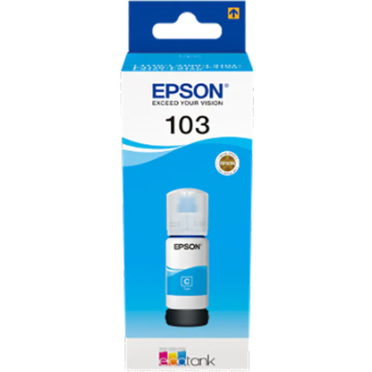 Flacon Cerneală Originală Epson 103 EcoTank, Cyan