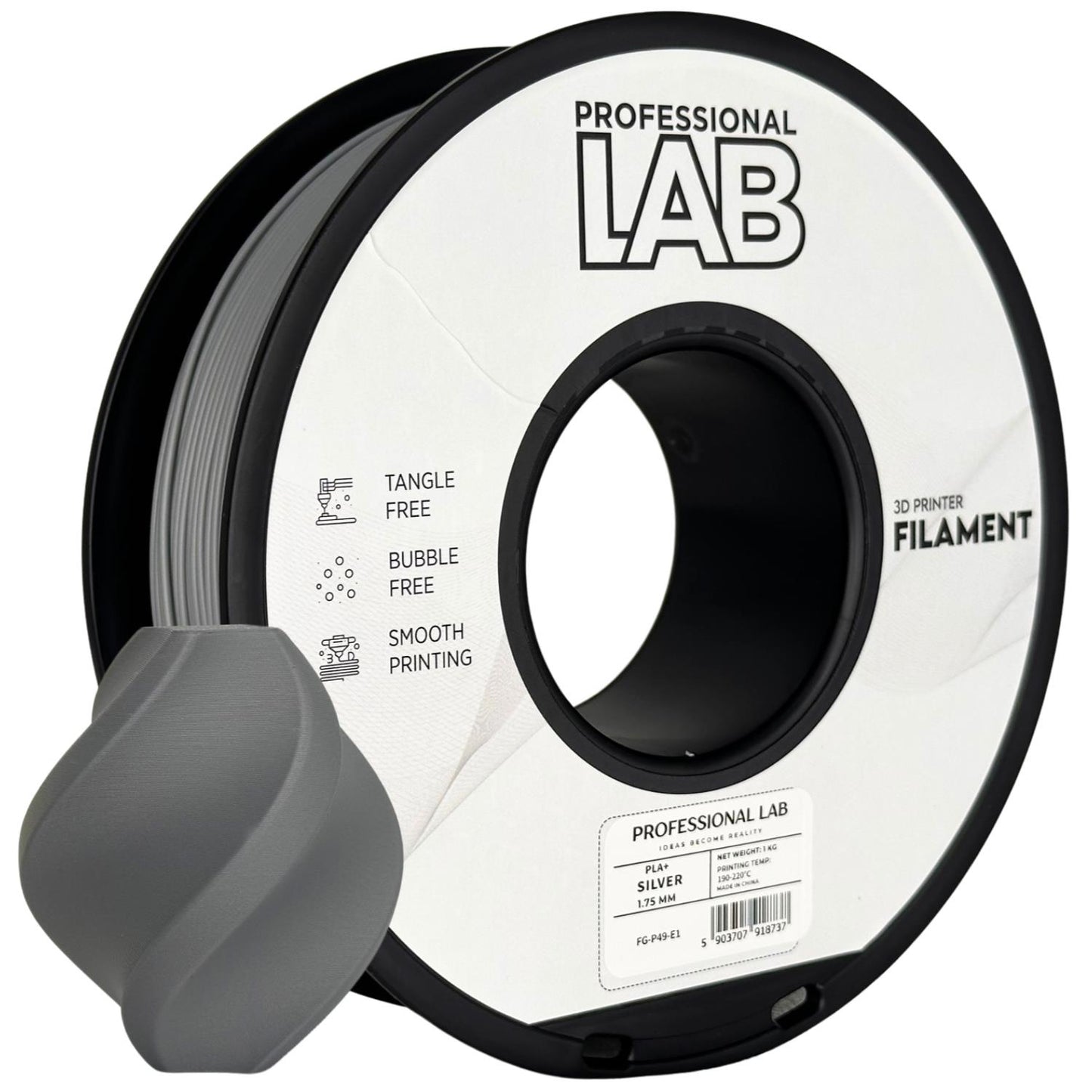 PLA+ silver | Prof. Lab