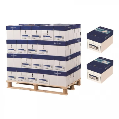 Palet 200 topuri hartie copiator SKY COPY, 80g/mp, 500coli/top, 200 topuri/palet, grad de alb CIE: 146 %