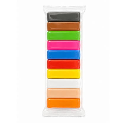 Plastilina Paperland, Reutilizabila, Non-Toxica, 200 g, Set 10 Culori, Modelaj si Activitati Creative